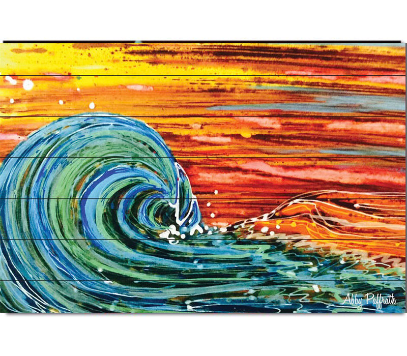 Artwork Printed on Wood Planks