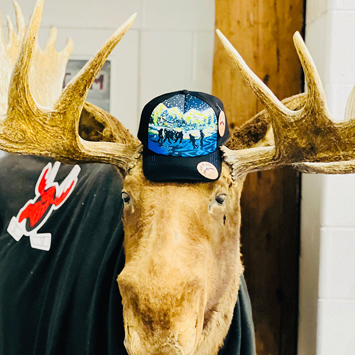 Jackson Hole Youth Hockey - Art 4 All Hats & Artwork by Abby Paffrath