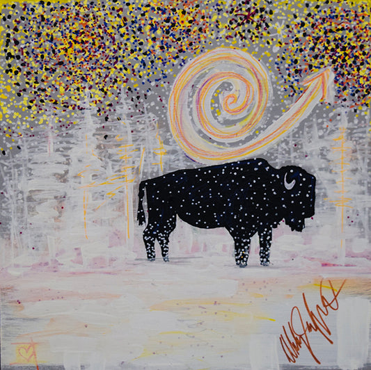 Where Did the White Buffalo Go - Art 4 All Hats & Artwork by Abby Paffrath
