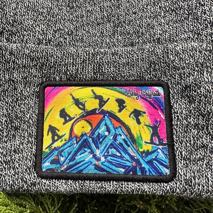 Black Flying High Beanie - Art 4 All Hats & Artwork by Abby Paffrath