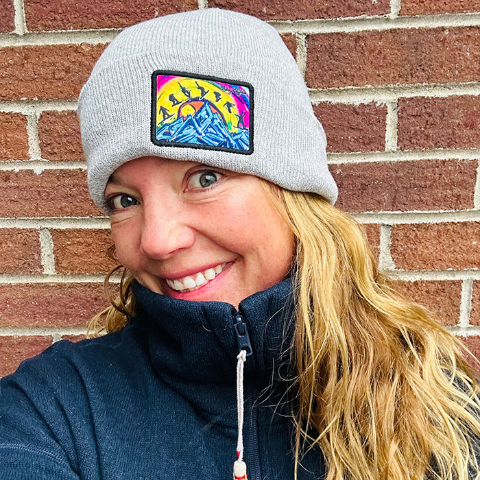 Grey Flying High Beanie - Art 4 All Hats & Artwork by Abby Paffrath