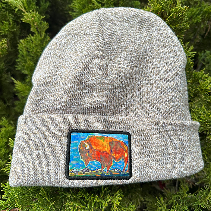 Tan Roam Beanie - Art 4 All Hats & Artwork by Abby Paffrath