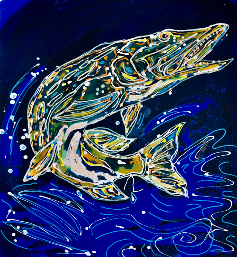 Northern Pike - Art 4 All Hats & Artwork by Abby Paffrath