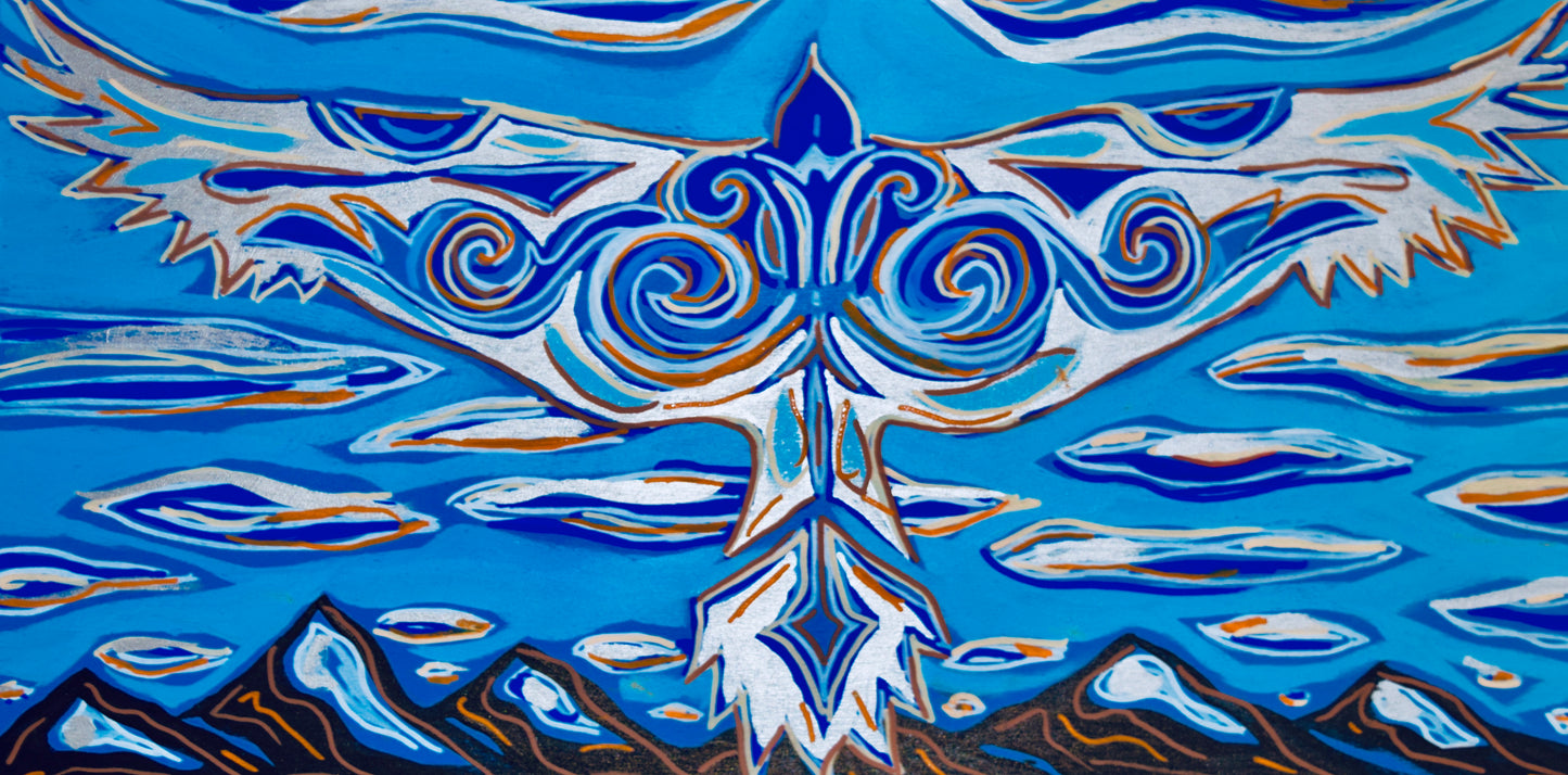 A Blue Bird Wears the Sky - Art 4 All Hats & Artwork by Abby Paffrath