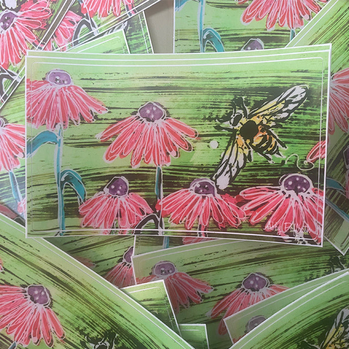 The Buzz Sticker - Art 4 All Hats & Artwork by Abby Paffrath