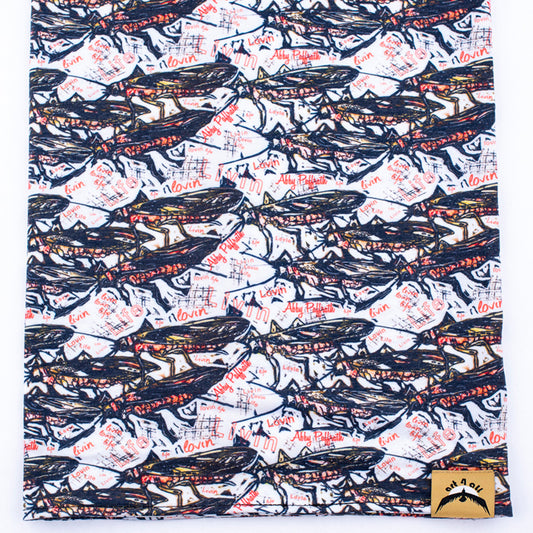 Salmon Fly Bandana - Art 4 All Hats & Artwork by Abby Paffrath