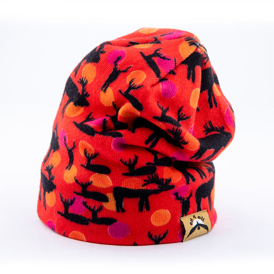 Bulls and Dots Beanie - Art 4 All Hats & Artwork by Abby Paffrath