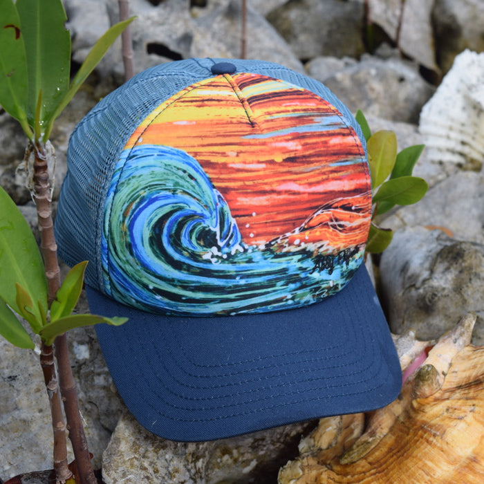 Sunset Surf - Art 4 All Hats & Artwork by Abby Paffrath