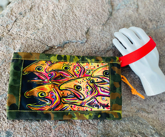 Golden Trout LS Clutch - Art 4 All Hats & Artwork by Abby Paffrath