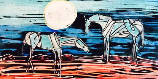Who Hung the Moon - Art 4 All Hats & Artwork by Abby Paffrath