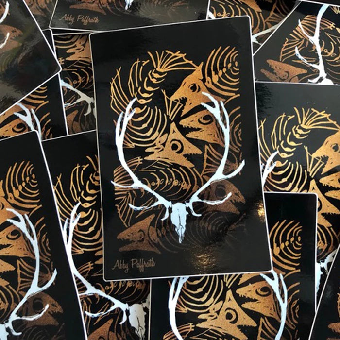 Ashes to Ashes Sticker - Art 4 All Hats & Artwork by Abby Paffrath