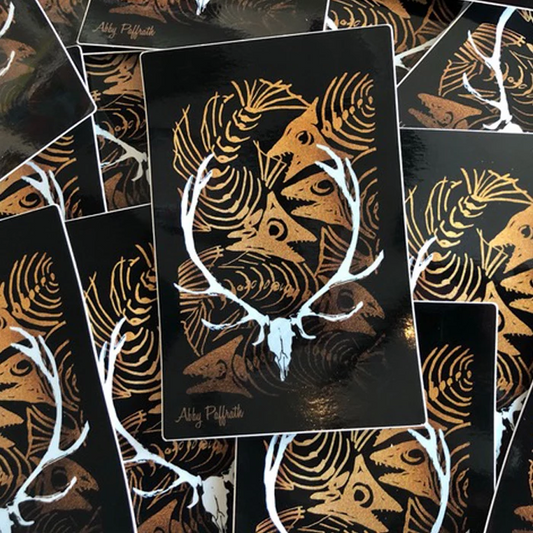 Ashes to Ashes Sticker - Art 4 All Hats & Artwork by Abby Paffrath