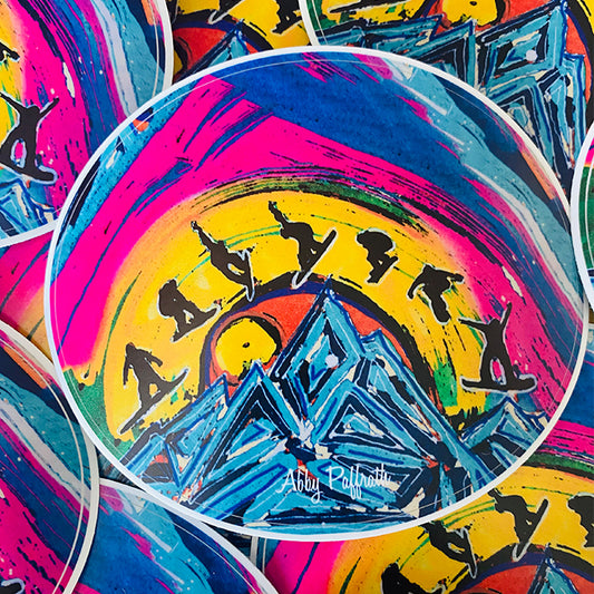Flying High Sticker - Art 4 All Hats & Artwork by Abby Paffrath