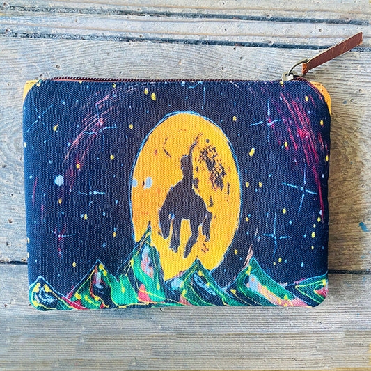Let'Er Buck Coin Purse - Art 4 All Hats & Artwork by Abby Paffrath