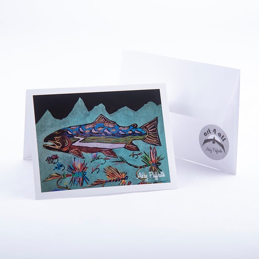 Match the Hatch Greeting Card - 6 Pack - Art 4 All Hats & Artwork by Abby Paffrath