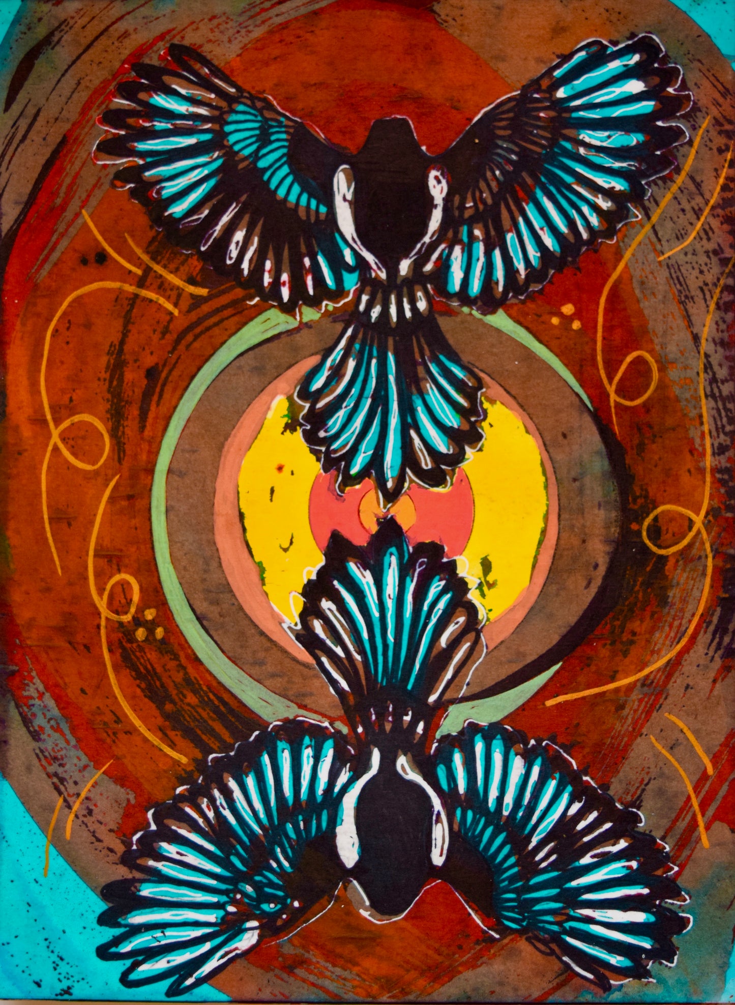 Mirrored Magpie - Art 4 All Hats & Artwork by Abby Paffrath