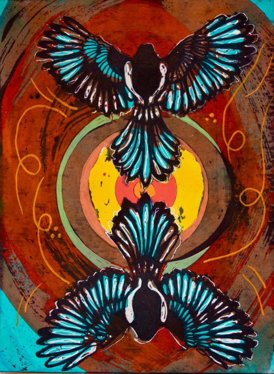 Mirrored Magpie - Art 4 All Hats & Artwork by Abby Paffrath
