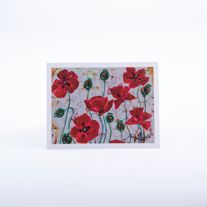 My Poppy Greeting Card - 6 Pack - Art 4 All Hats & Artwork by Abby Paffrath