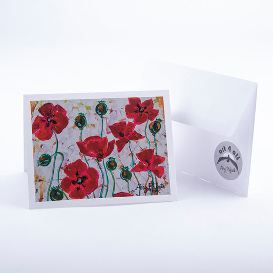 My Poppy Greeting Card - Art 4 All Hats & Artwork by Abby Paffrath