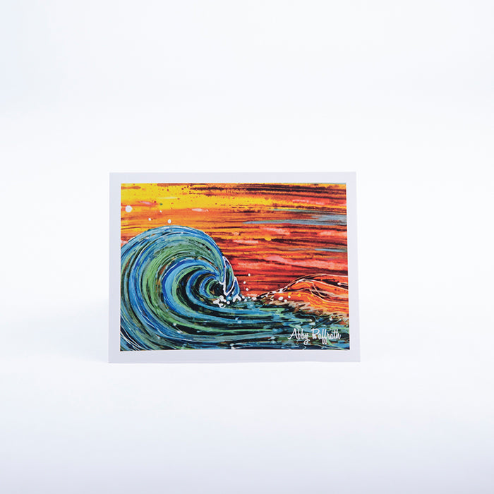 Sunset Surf Greeting Card