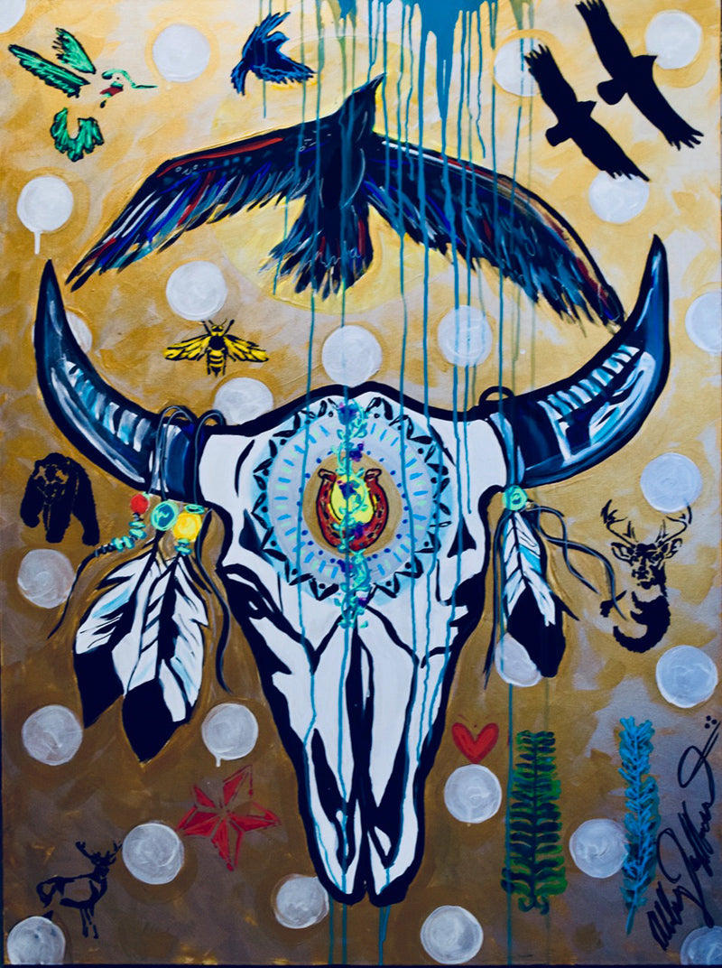 we are all connected original acrylic painting by Abby Paffrath art4all