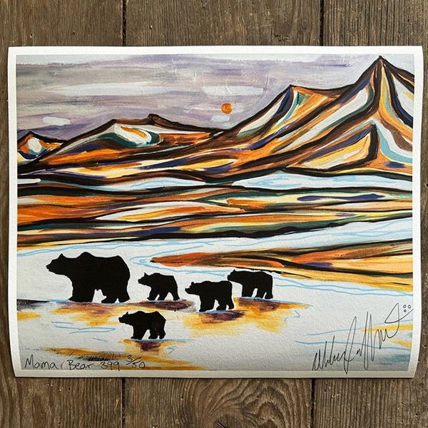 Mama Bear 399 Print - Art 4 All Hats & Artwork by Abby Paffrath