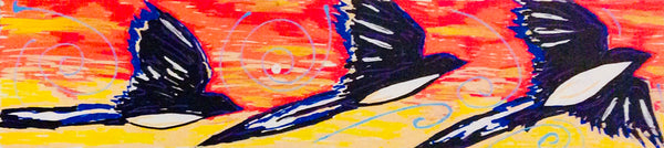 Fly Magpie - Art 4 All Hats & Artwork by Abby Paffrath