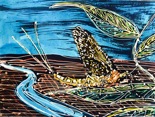 Green Drake - Art 4 All Hats & Artwork by Abby Paffrath