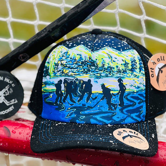 Jackson Hole Youth Hockey - Art 4 All Hats & Artwork by Abby Paffrath