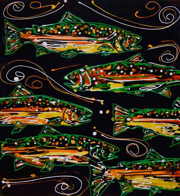 Trout Pattern - Art 4 All Hats & Artwork by Abby Paffrath