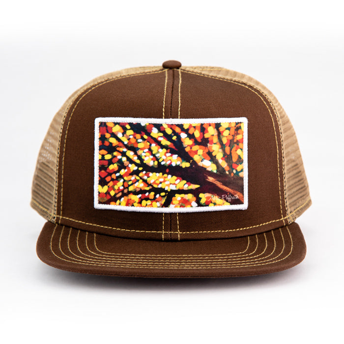 In the Fall Artist series trucker hat by Abby Paffrath Art 4 All