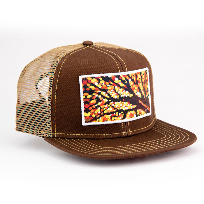 In the Fall Artist series trucker hat by Abby Paffrath Art 4 All