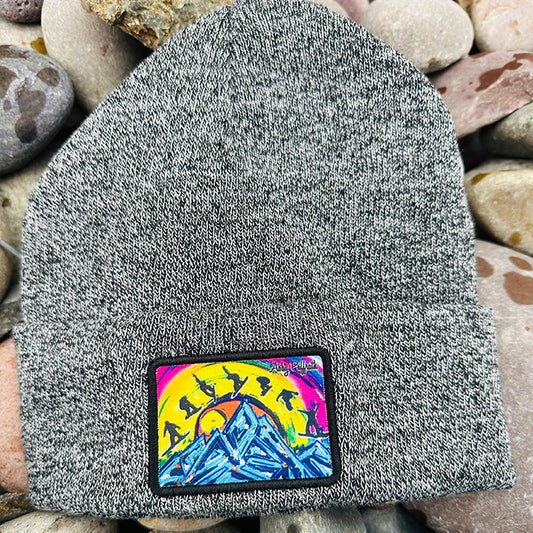 Black Flying High Beanie - Art 4 All Hats & Artwork by Abby Paffrath