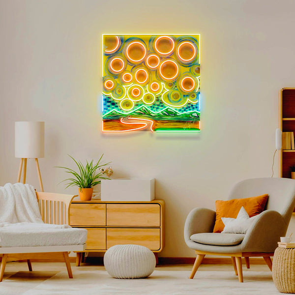 Neon Art - Sky - Art 4 All Hats & Artwork by Abby Paffrath