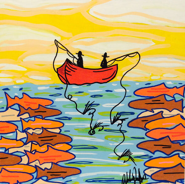 A Bad Day of Fishing is Better Than a Good Day of Work - Art 4 All Hats & Artwork by Abby Paffrath