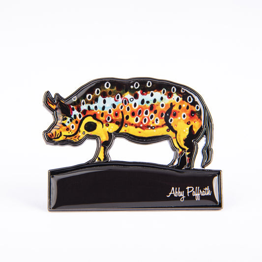 Hog brown pin by Abby Paffrath Art 4 All