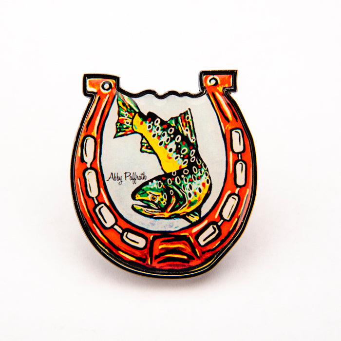 Lucky Fishing Pin by Abby Paffrath Art 4 All