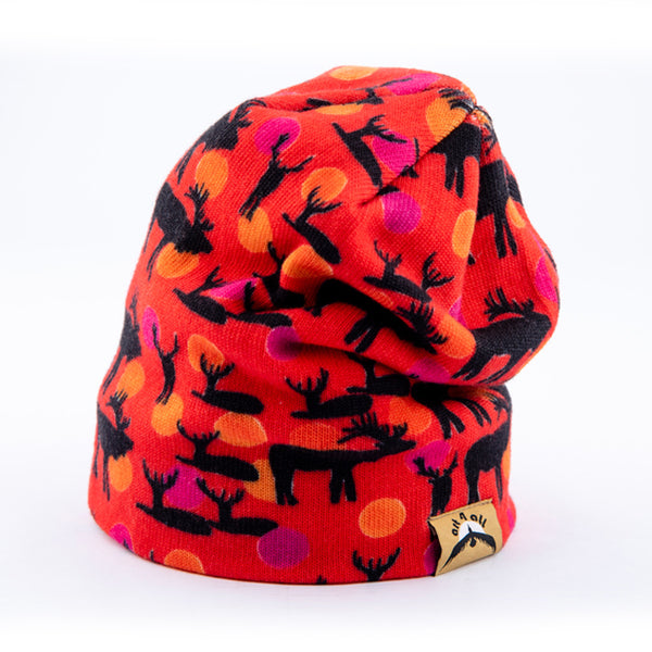 Bulls and Dots Beanie - Art 4 All Hats & Artwork by Abby Paffrath