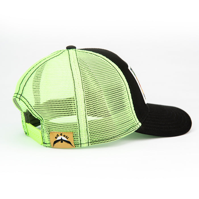 Green Trout Head Artist series trucker hat by Abby Paffrath Art 4 All