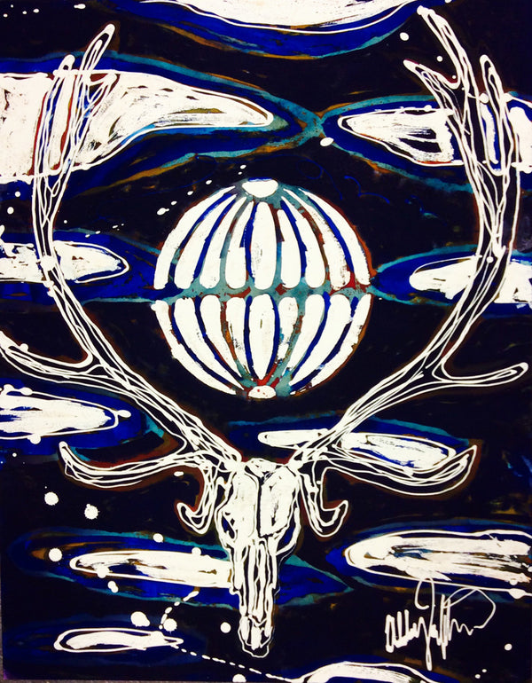 Skull Series Blue - Art 4 All Hats & Artwork by Abby Paffrath