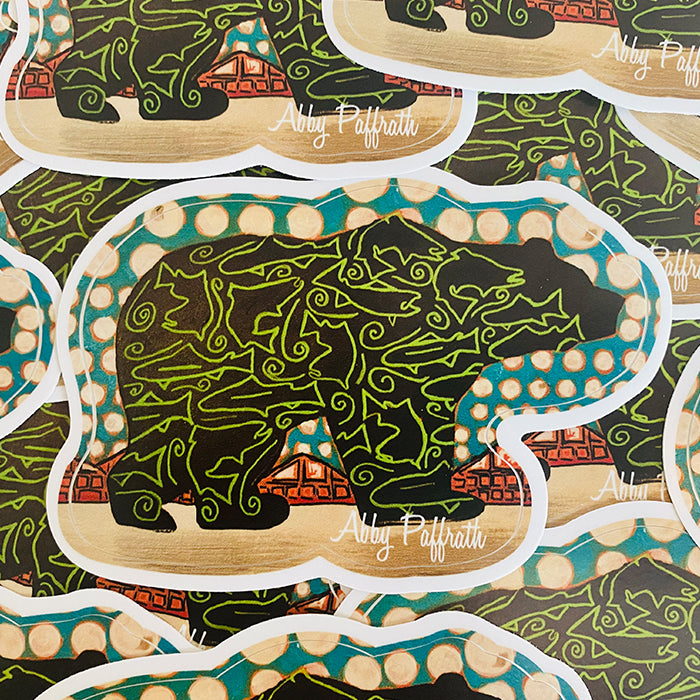 Bubble Bear Sticker