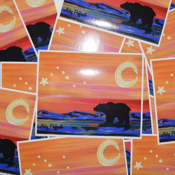 Grizzly Creek Sticker - Art 4 All Hats & Artwork by Abby Paffrath