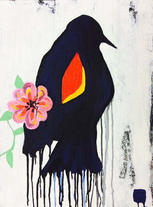 Red Wing Black Bird - Art 4 All Hats & Artwork by Abby Paffrath