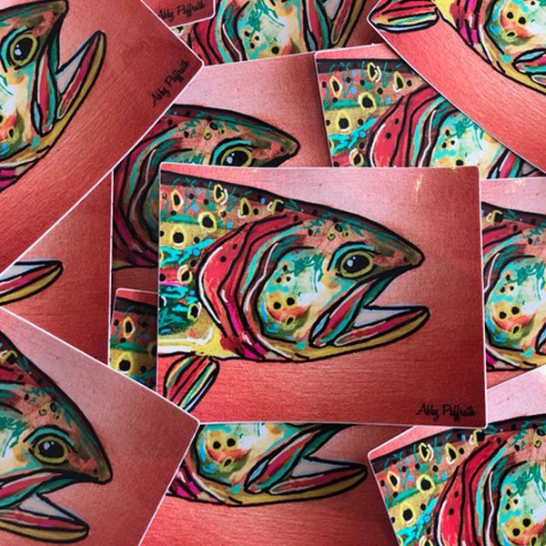 Big Bow Sticker - Art 4 All Hats & Artwork by Abby Paffrath