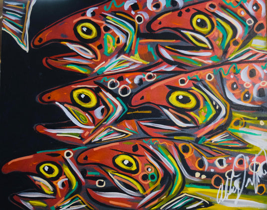 Family of Six - Art 4 All Hats & Artwork by Abby Paffrath