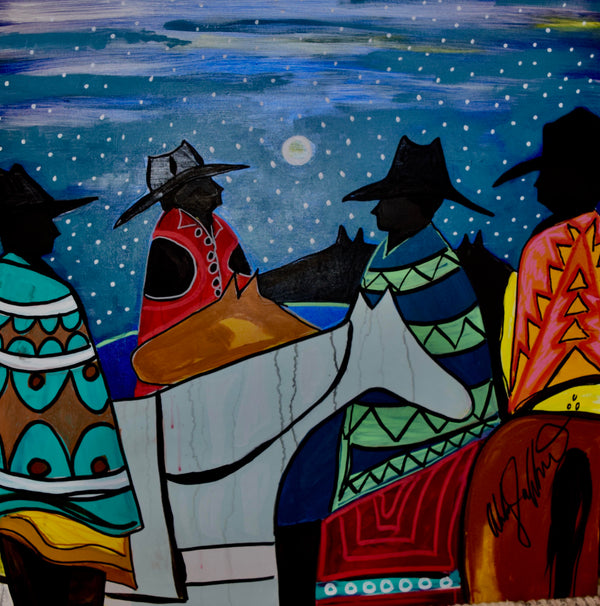 Four Cowboys - Art 4 All Hats & Artwork by Abby Paffrath