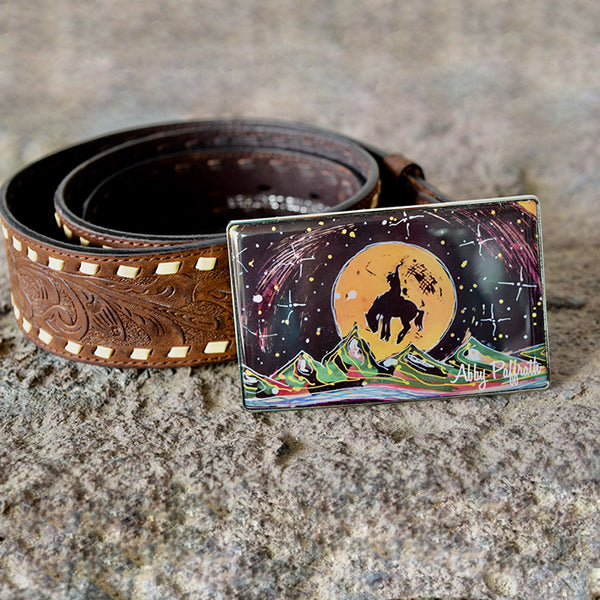 Let'Er Buck Belt Buckle
