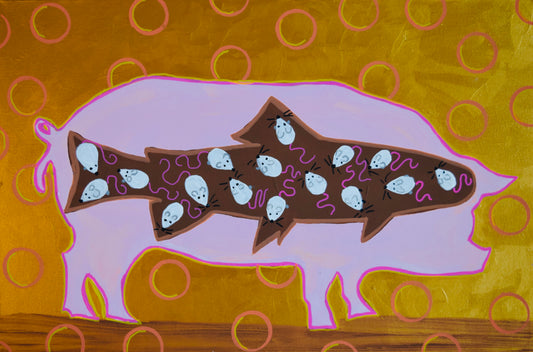 Mousing for Hogs - Art 4 All Hats & Artwork by Abby Paffrath