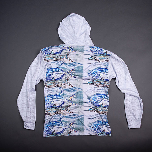 Permit and Bone Solar Top with Hood - Art 4 All Hats & Artwork by Abby Paffrath