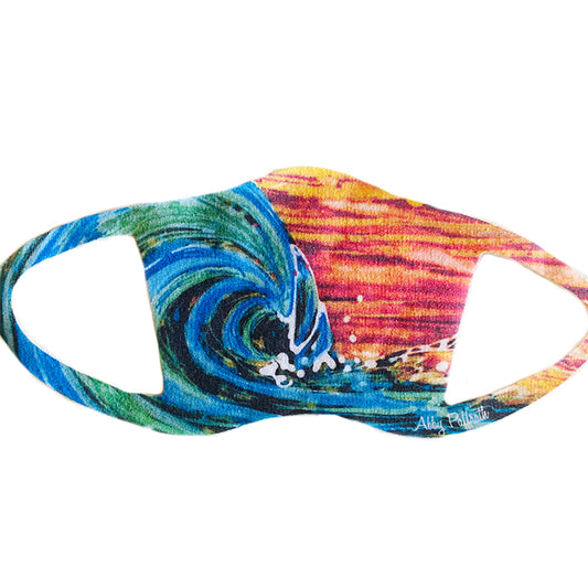 Sunset Surf Face Mask - Art 4 All Hats & Artwork by Abby Paffrath
